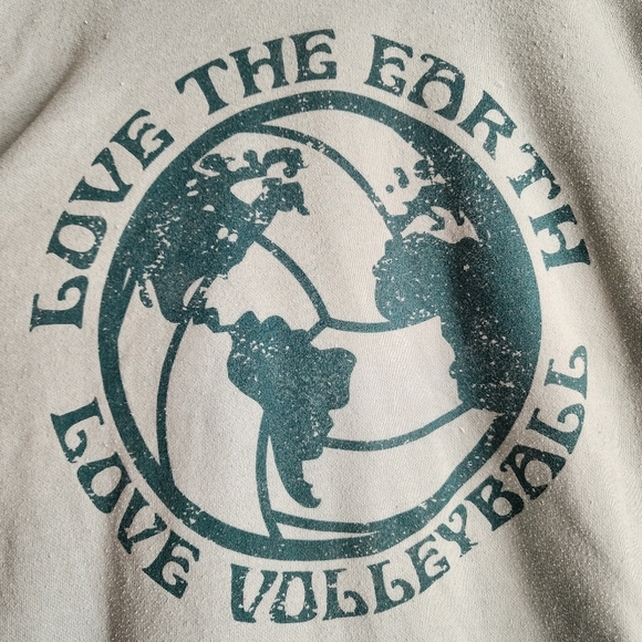 No Dinx Womens Mint Green Hooded Volleyball Sweatshirt Size L - Picture 8 of 13